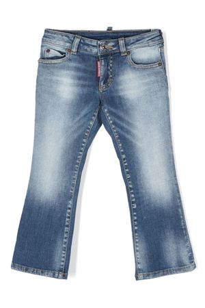 Jeans dritti con logo DSQUARED KIDS | DQ0921D0A2KDQ01